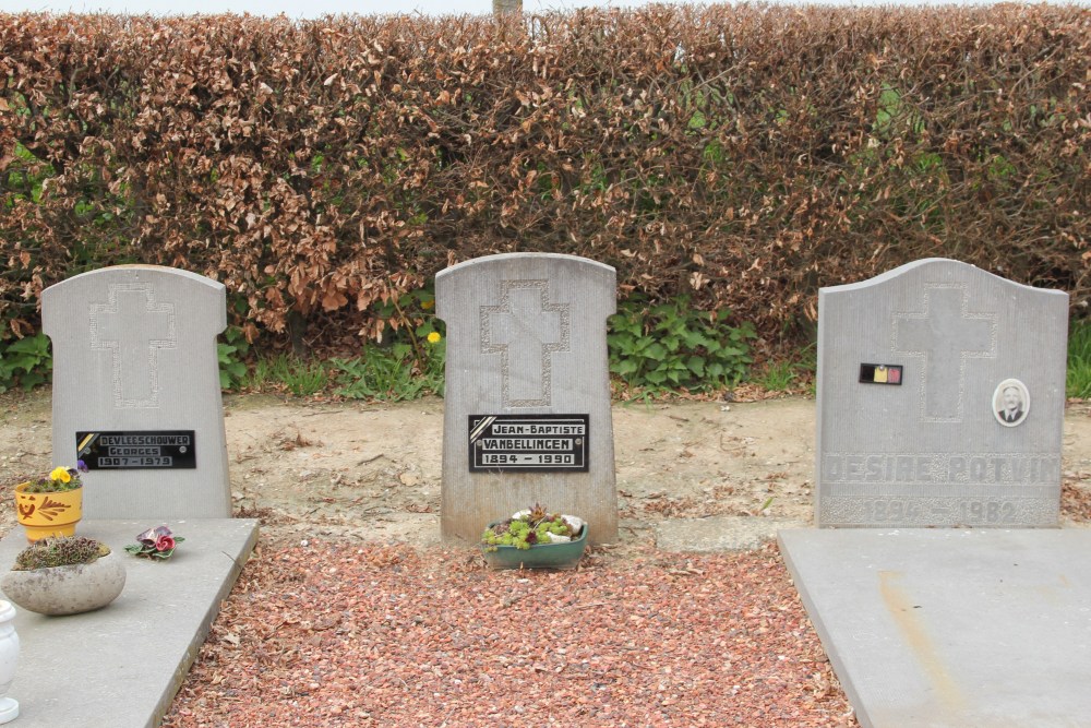 Belgische Graven Oudstrijders Vollezele Begraafplaats #5