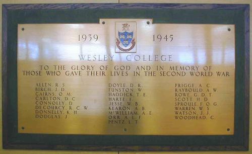 War Memorial Wesley College #1