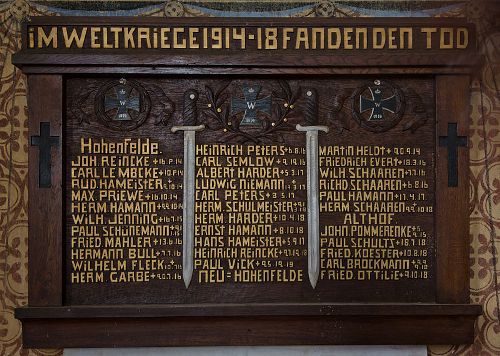 Monument Eerste Wereldoorlog Althof