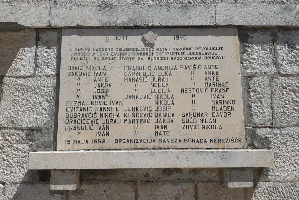 Memorial Plaque Nezerisce