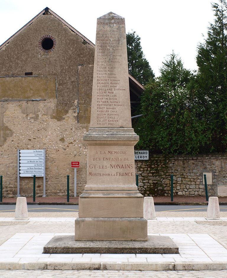 Oorlogsmonument Gy-les-Nonains #1