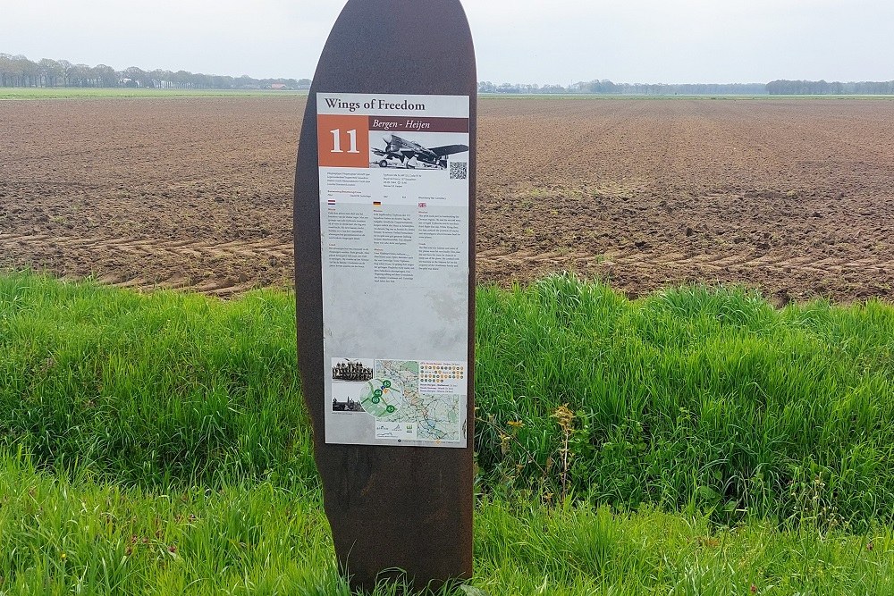 Cycle Route Wings of Freedom: Crash Site Typhoon Mk Ib, MP125, Code SF-M #3