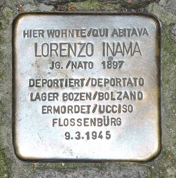 Stolperstein Piazza Steinach 3 #1