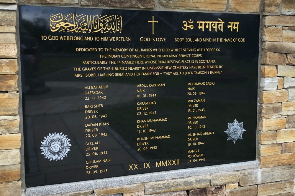 Monument Kingussie Royal Indian Army Service Corps #2