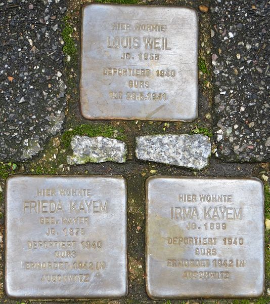 Stumbling Stones Stephanienstraße 5 #1
