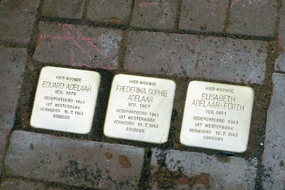 Stolpersteine 1e Pauwenlandstraat 31 (nu nr: 4) #1