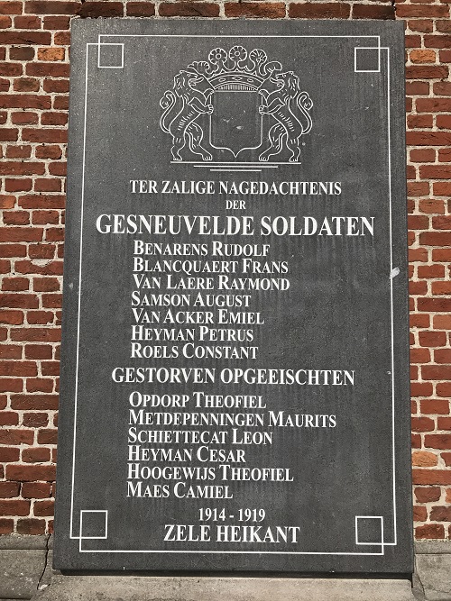 Memorial First World War Zele-Heikant #2