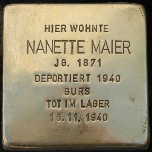 Stolperstein Hauptstrae 27