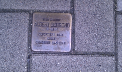 Stolperstein Poolstrae 7 #1