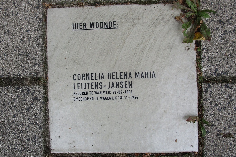 Memorial Stone Stationsstraat 107 #1