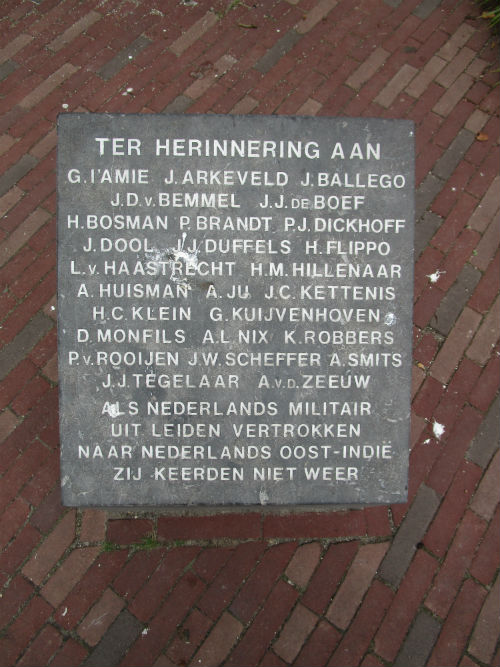 Dutch East Indies Memorial Leiden #2