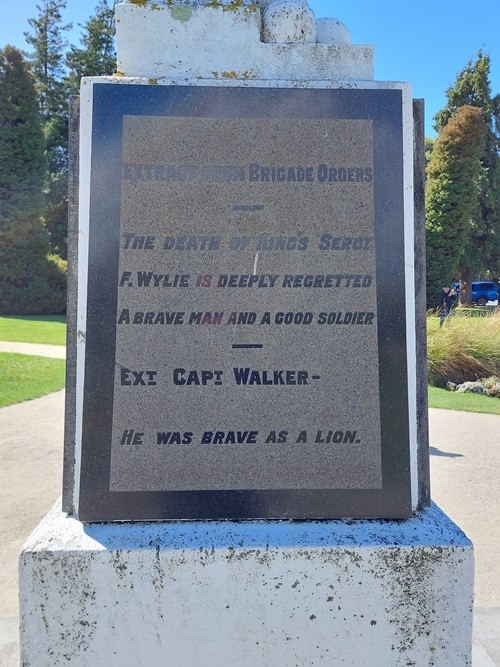 Monument King’s Sergeant Fred W. Wylie #2