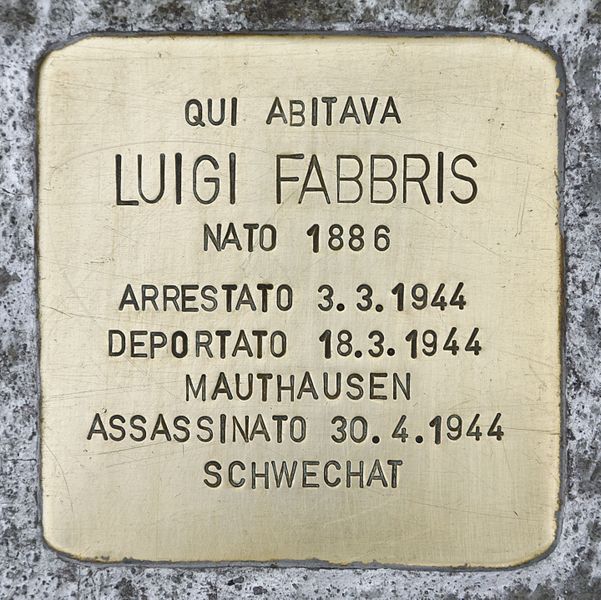 Stolperstein Via Lauro Rossi 43