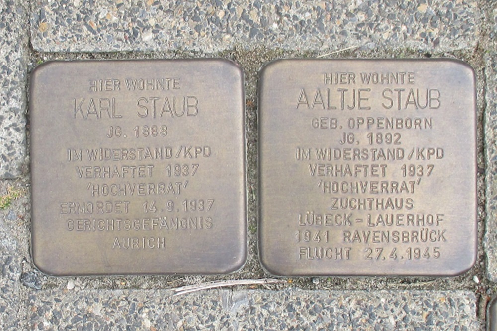 Stolpersteine Godfried-Bueren-Straße 23 #2