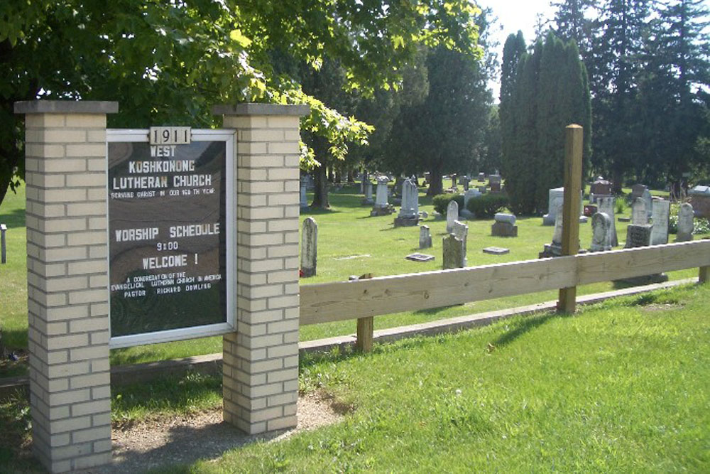 Amerikaans Oorlogsgraf West Koshkonong Lutheran Church Cemetery #1