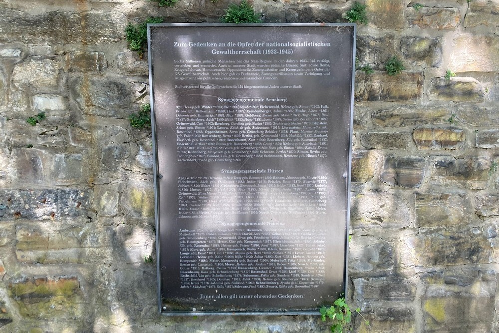 Monument To Victims Of National Socialism In Arnsberg