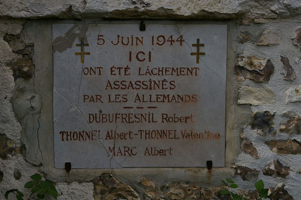 Plaque Execution 5 June 1944
