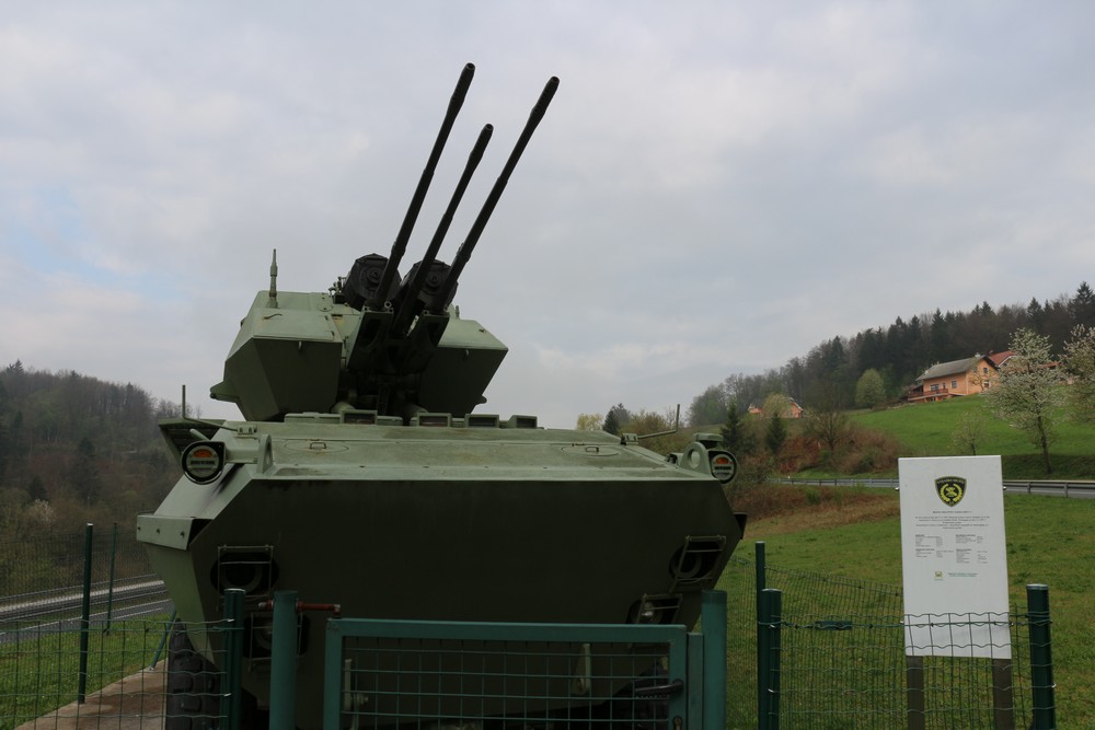 Memorial and Armoured Vehicle Martinja Vas #4