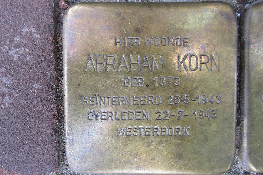 Stolpersteine Nieuwe Amstelstraat voormalig 37 hs #2