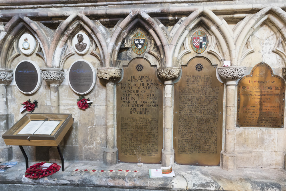 Memorials Selby Abbey #1