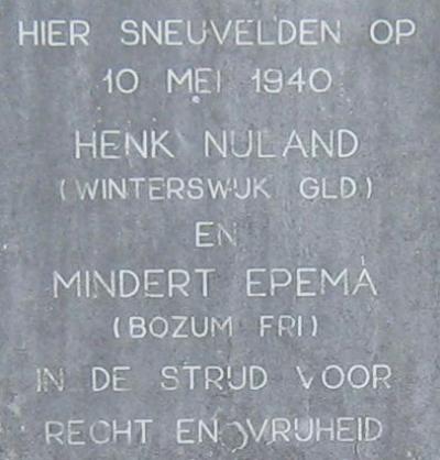 Monument Gesneuvelde Soldaten 10 Mei 1940 #2