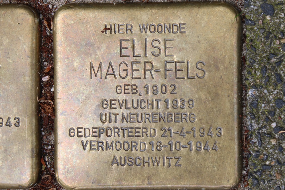 Stolpersteine Maasstraat 104 #4