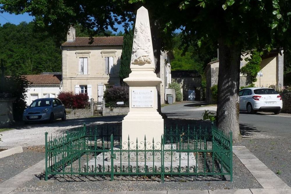 Monument Eerste Wereldoorlog Saint-Cibard #1