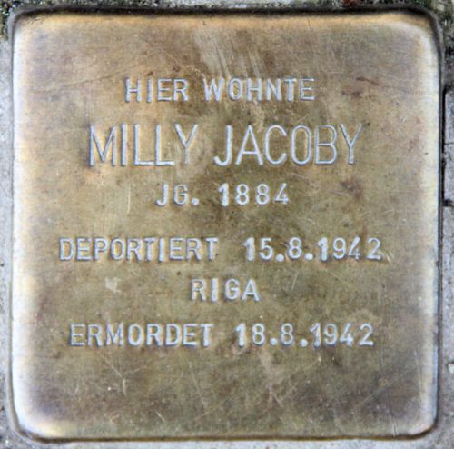Stolpersteine Niebuhrstraße 63 #3