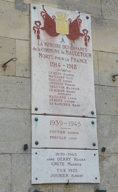 Oorlogsmonument Maudtour-en-Vexin