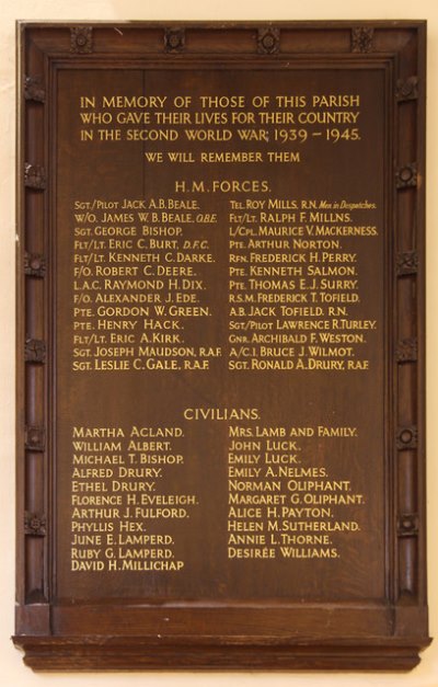 War Memorial Holy Trinity Church East Finchley #2