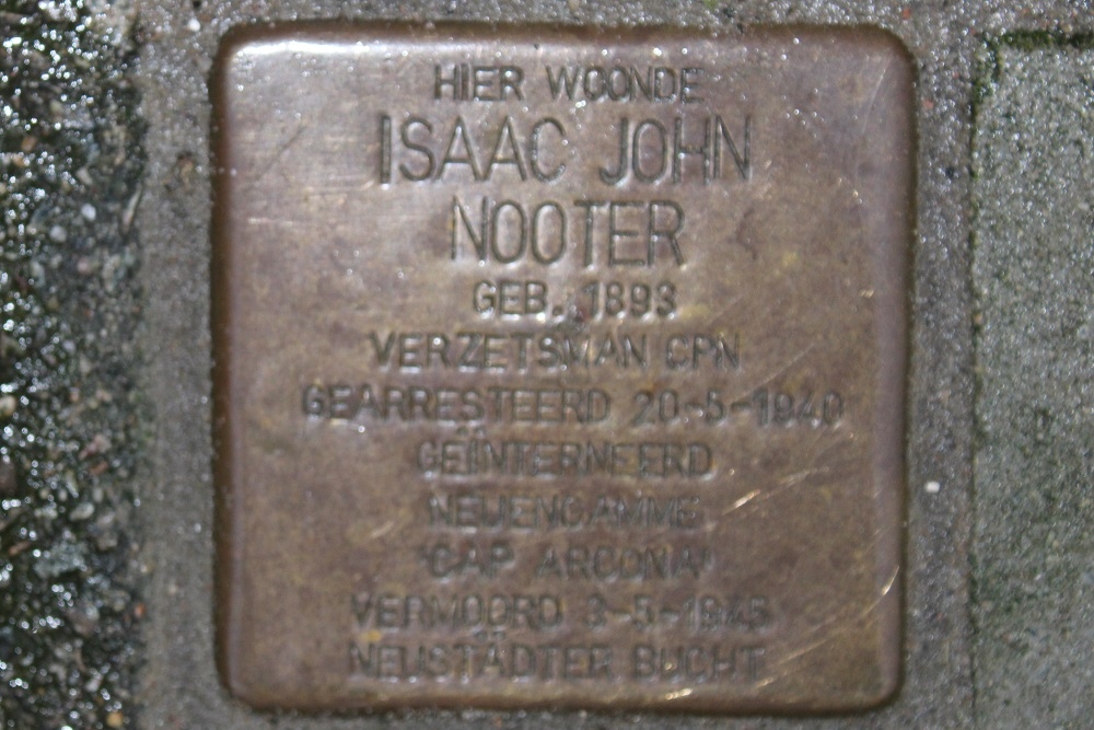 Stolperstein Achillesstraat 37 #1