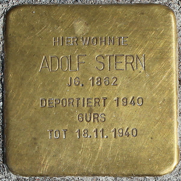 Stolpersteine Glockenstraße 65 #1