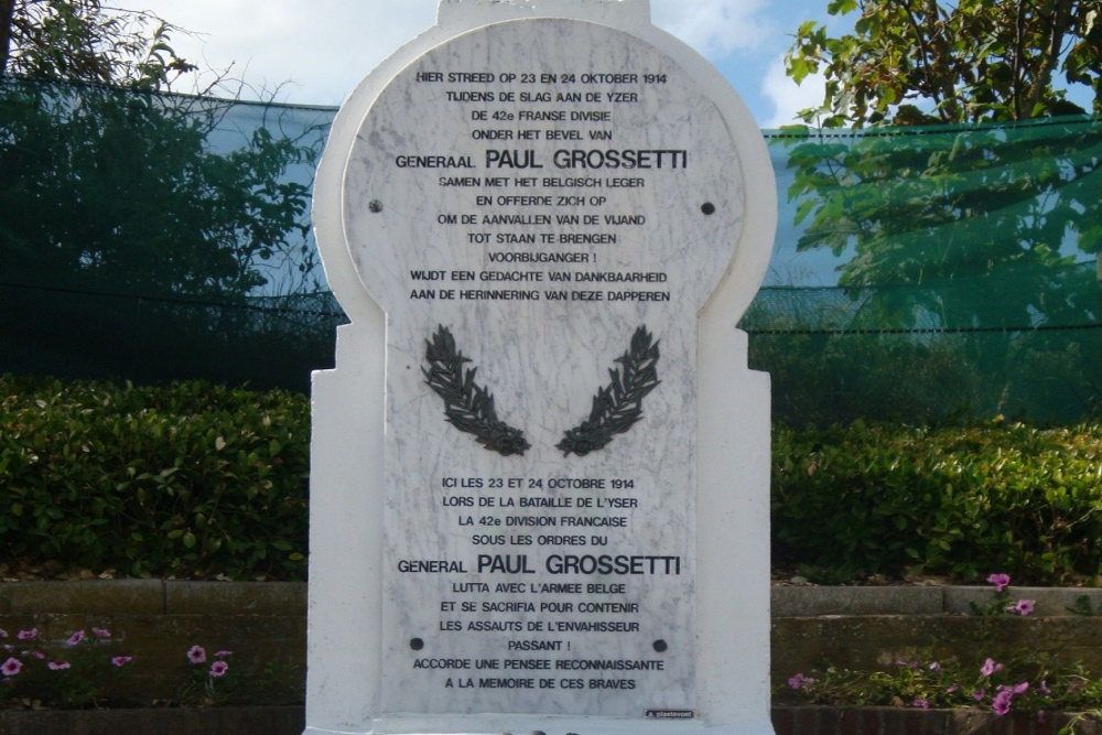 Monument Generaal Paul Grossetti Westende #2