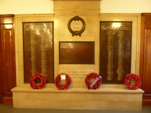 Oorlogsmonument Joshua Tetley and Son Brewery Ltd #1