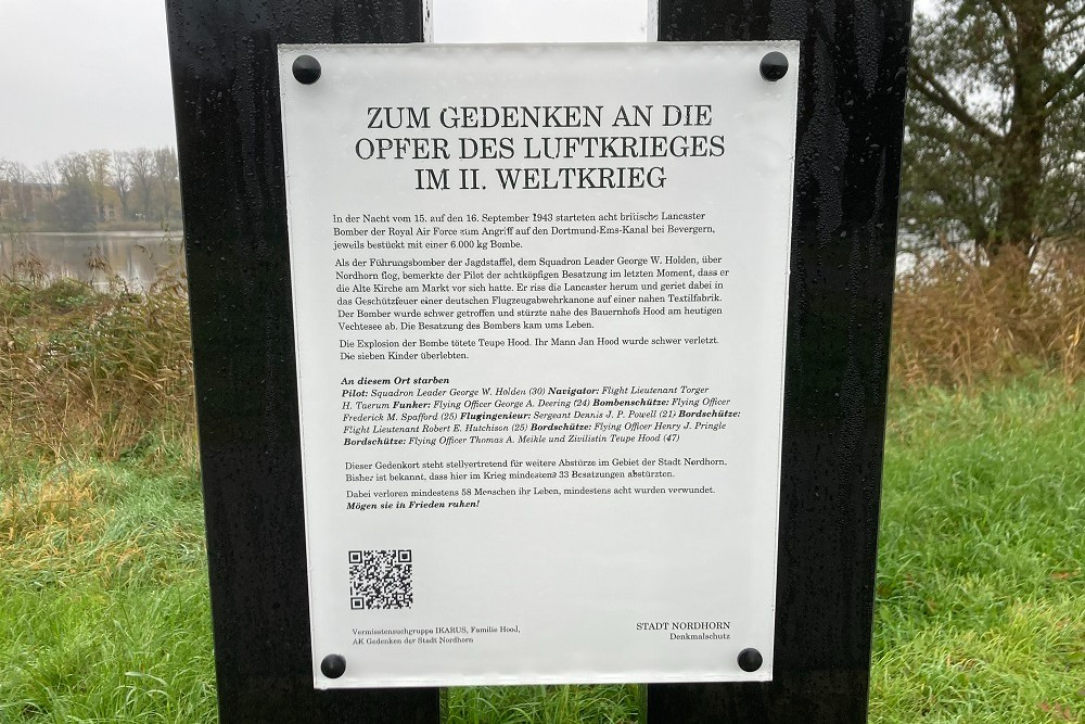 Crash Site Avro Lancaster Mk III EE144 & Memorial civilian victims #2