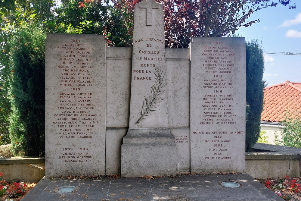 Oorlogsmonument Grézieu-le-Marché #2