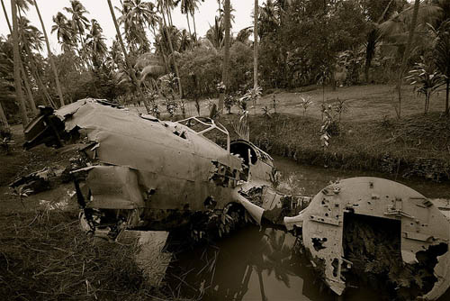 Wreckage Mitsubishi Ki-21 Bomber Rabaul #1