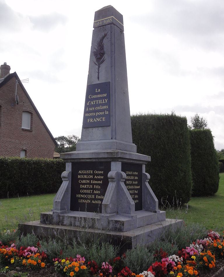 Monument Eerste Wereldoorlog Attilly #1