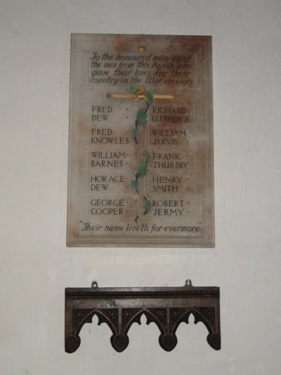 War Memorial St. Mary Church Baconsthorpe #2