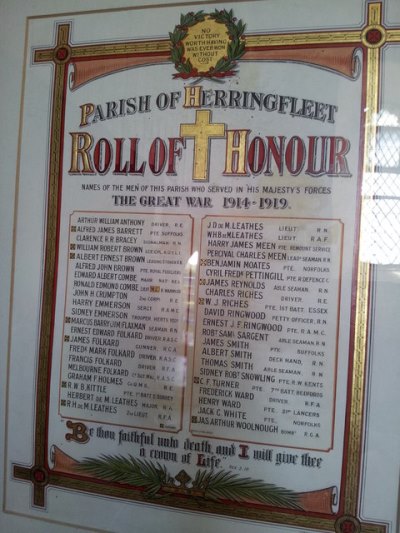 Roll of Honour St. Margaret Church #1