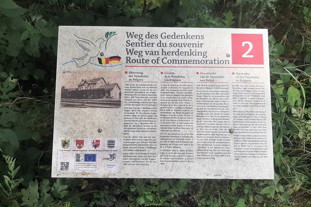 Route of Commemoration No.2: Surrender of the Vennbahn to Belgium #1