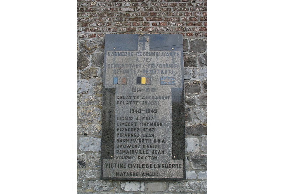 Oorlogsmonument Begraafplaats Hannêche #1