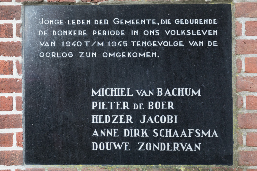 Plaque Reformed Church