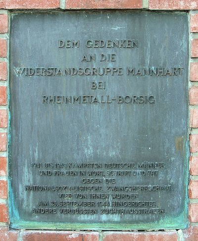 Memorial Resistance-group Mannhart #1