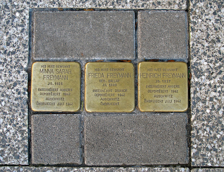 Stolpersteine 119 Rue de l'Alzette #1