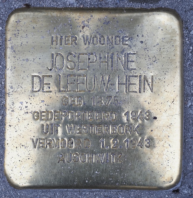 Stolpersteine Noordenbergstraat 39 #3