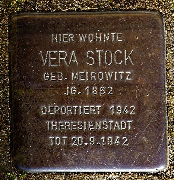 Stolperstein Grünewalder Straße 3