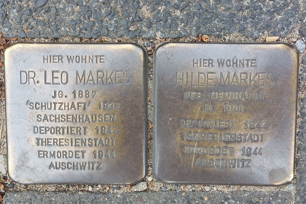 Stolpersteine August Bebel-Strasse/Bahnhofstrasse #3