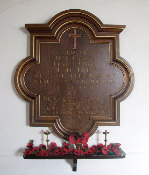 Oorlogsmonument All Saints Church #1