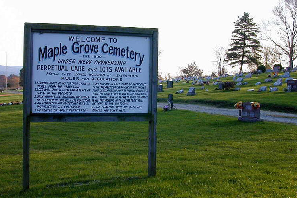 American War Grave Maple Grove Cemetery #1